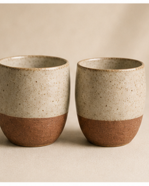 Dune Ceramic Cup Pair